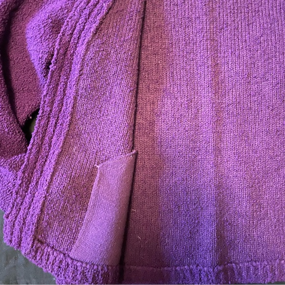 4/$20| Purple Cardigan Shrug with Pockets - Picture 3 of 7